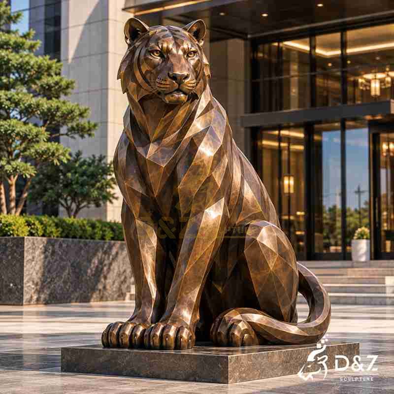 sitting tiger statue2