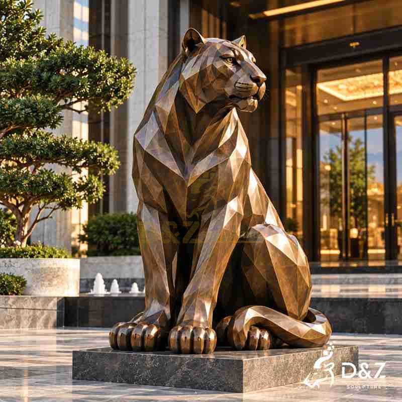 sitting tiger statue3