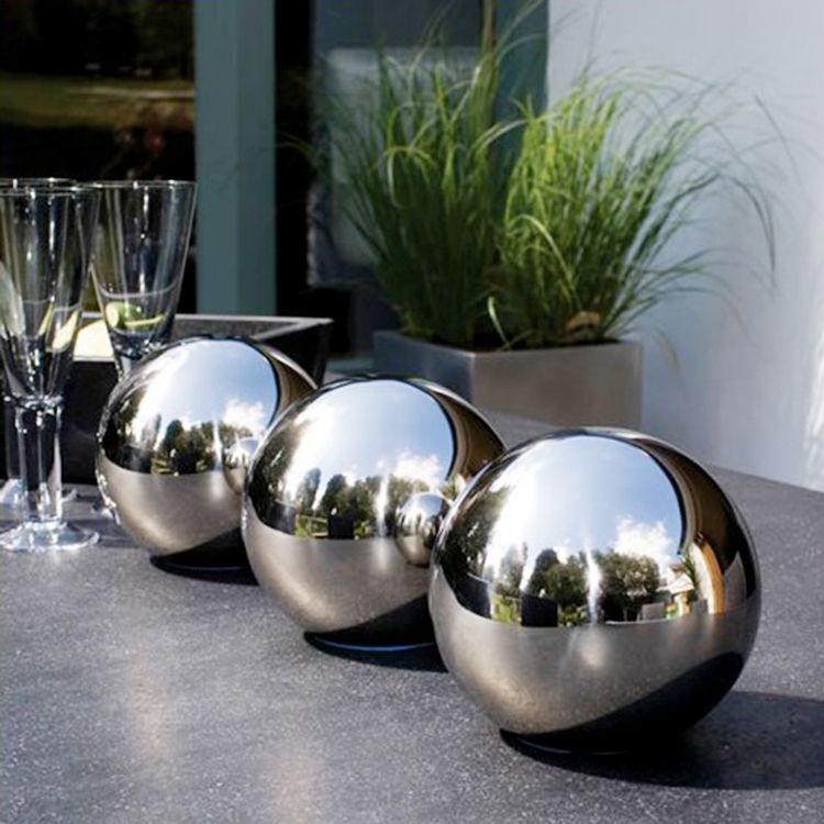 Stainless steel sphere sculpture