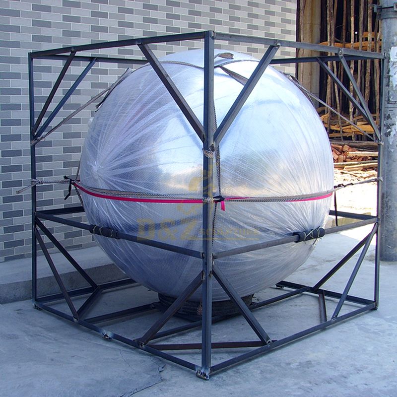 Stainless steel sphere sculpture