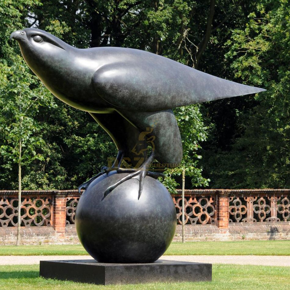 outdoor swan statue