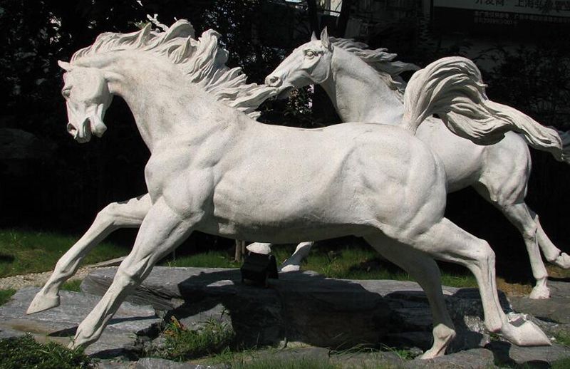 Garden Sculpture Life Size Carved Stone Animals Lion