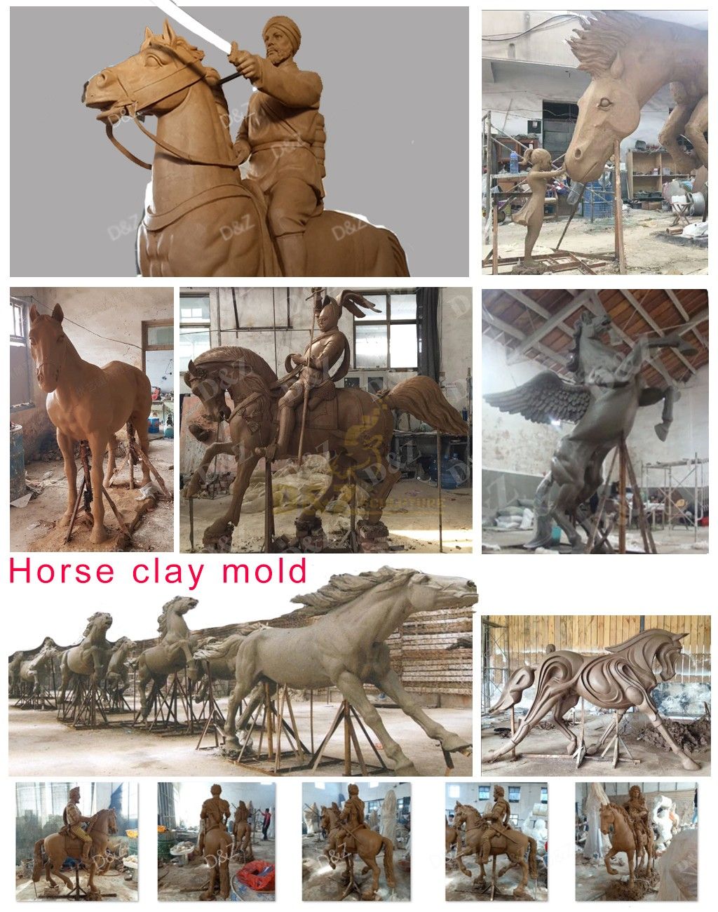 Horse statues
