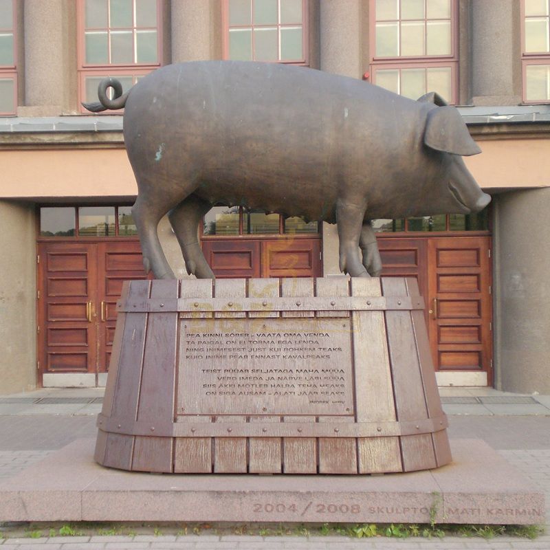 Bronze Garden Statues pig Statue