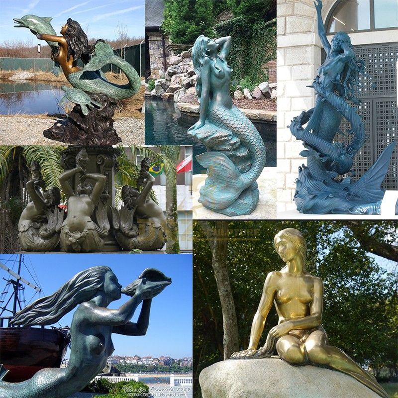 Outdoor Mermaid Statues