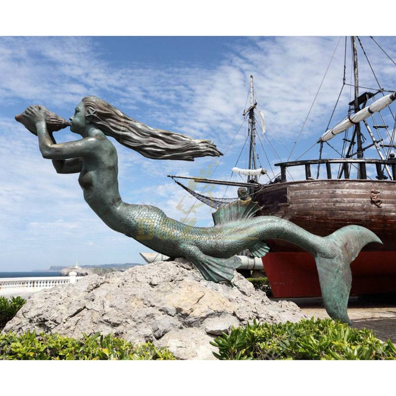 outdoor mermaid statue