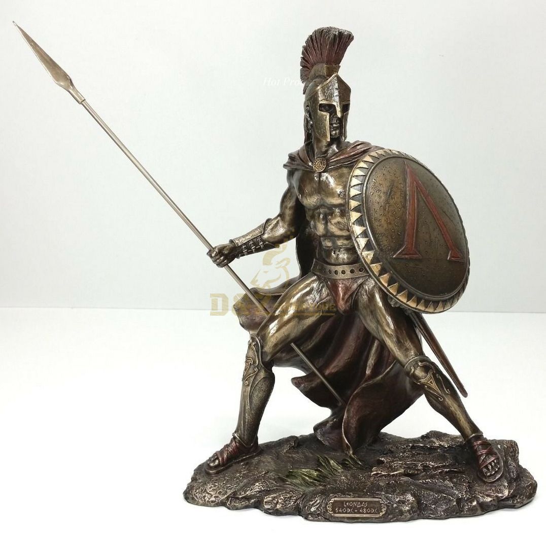 Bronze Greek Warrior Statue Sculpture