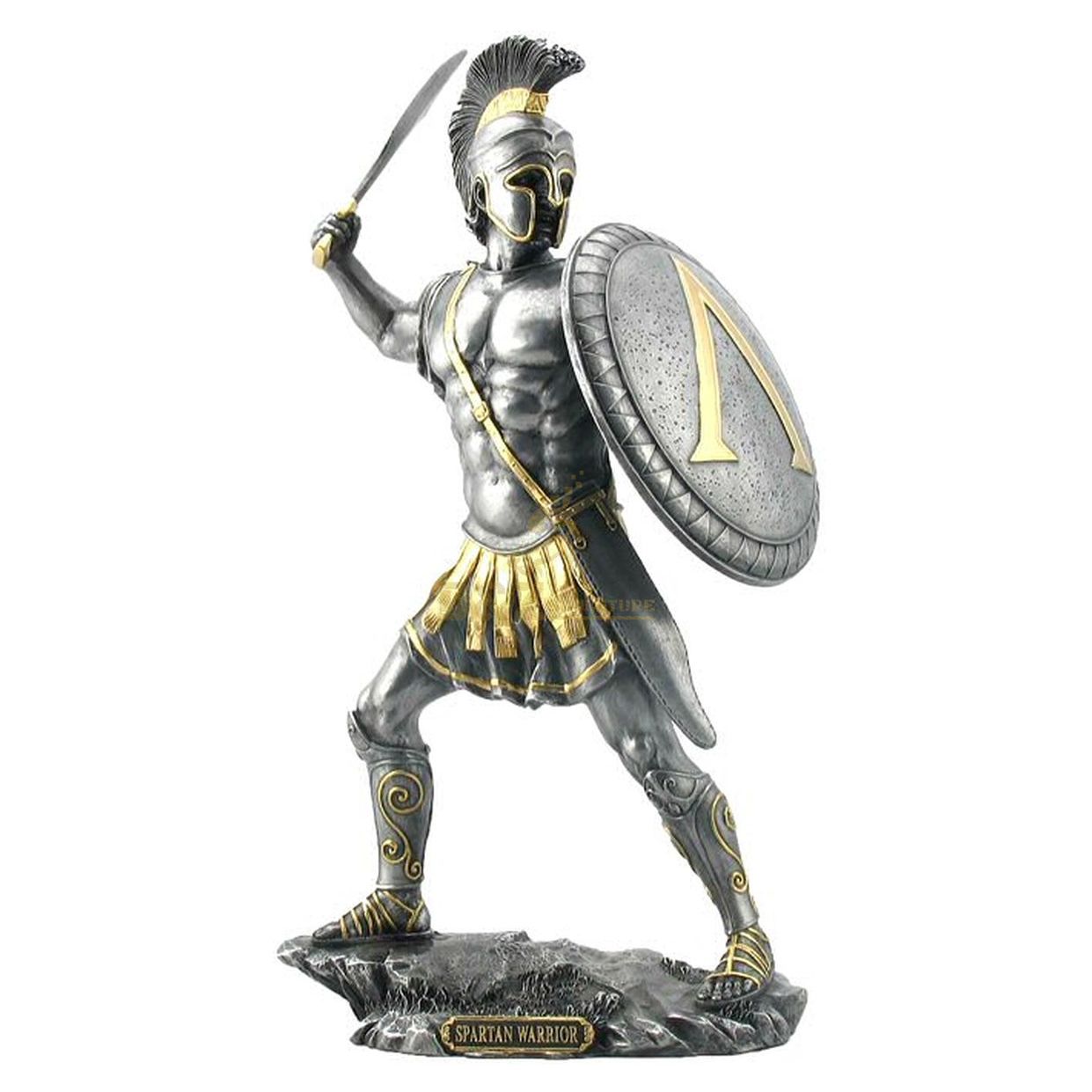 outdoor decor life size metal art casting sparta Warrior