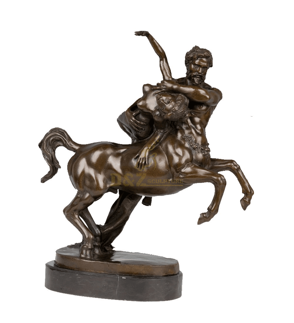 Customized ancient famous decorations sculpture casting bronze life size centaur statues