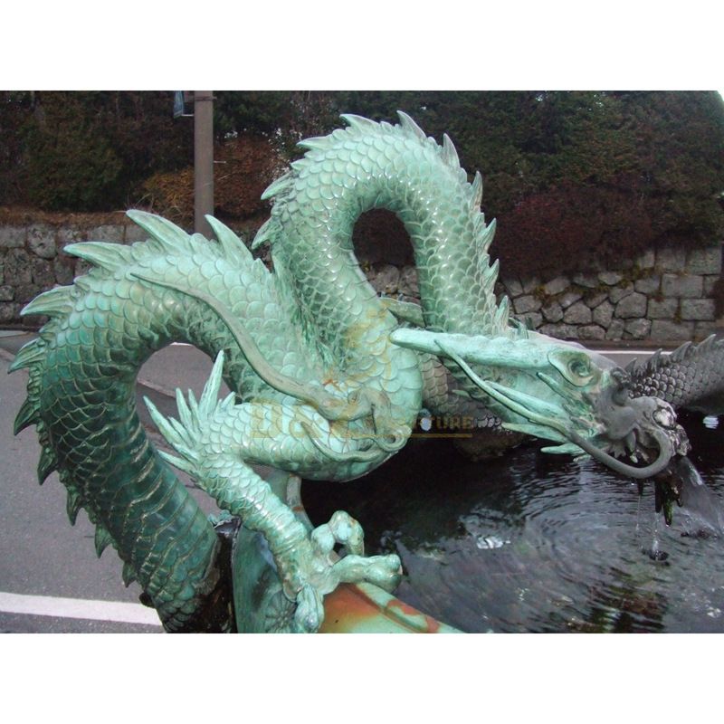 Popular Design Bronze Dragon Water Fountain