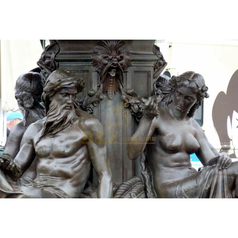 Large Fountain Bronze Metal figure Sculpture