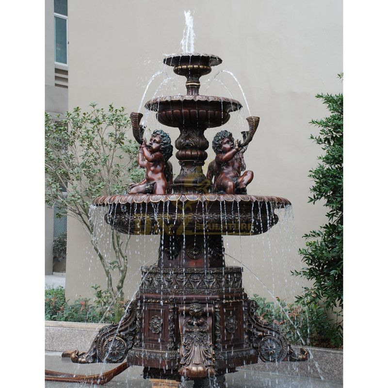 Bronze Fountain Sculpture Woman for Garden Decoration