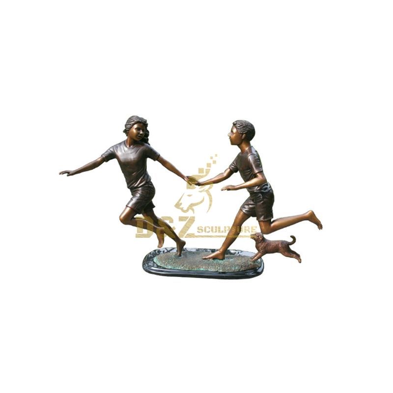  Boy and Girl Garden Statues