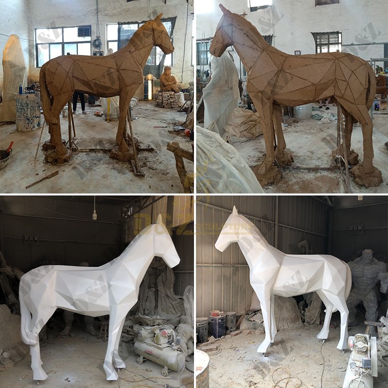 outdoor horse statues