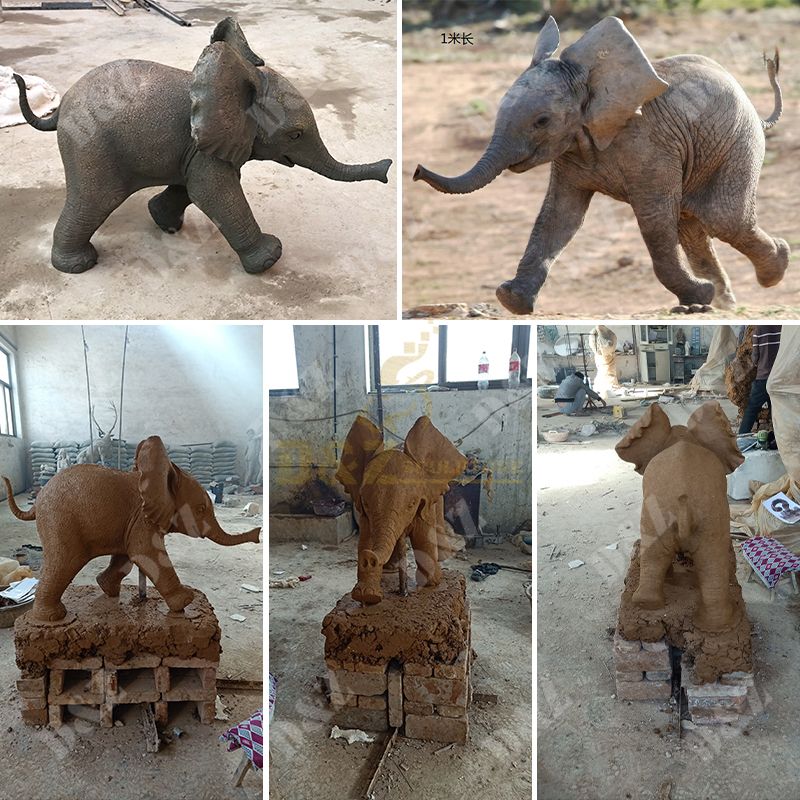 Life size elephant figurines