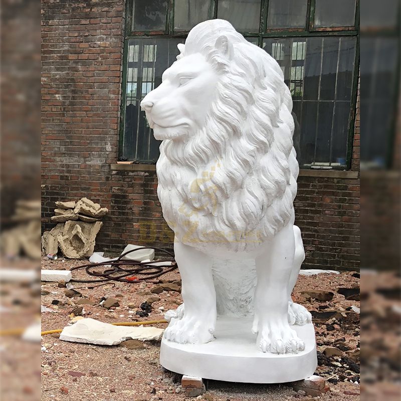 sitting lion statue