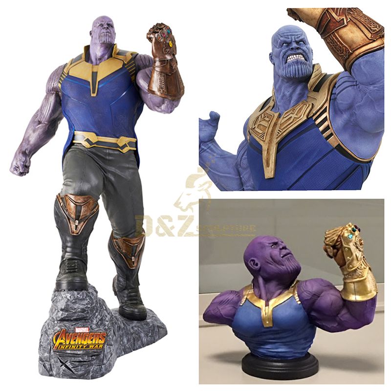 Resin Art Superhero Thanos Statue