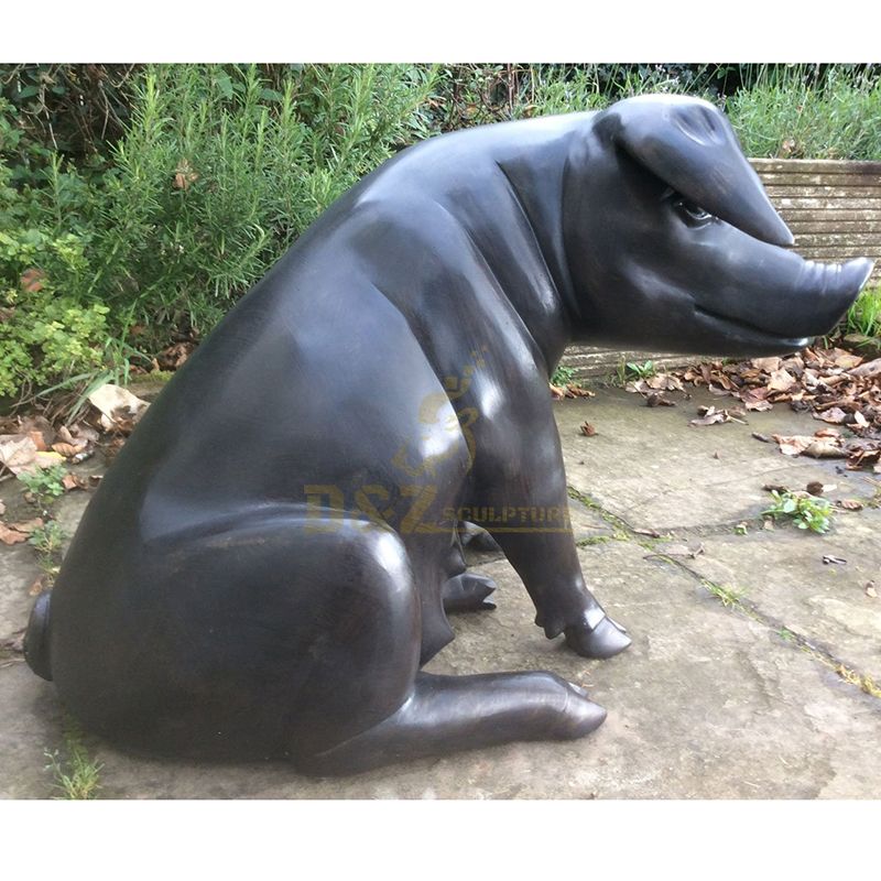 Carving Products Outdoor Courtyard Decorations Metal Craft Bronze Wild Boar Sculpture