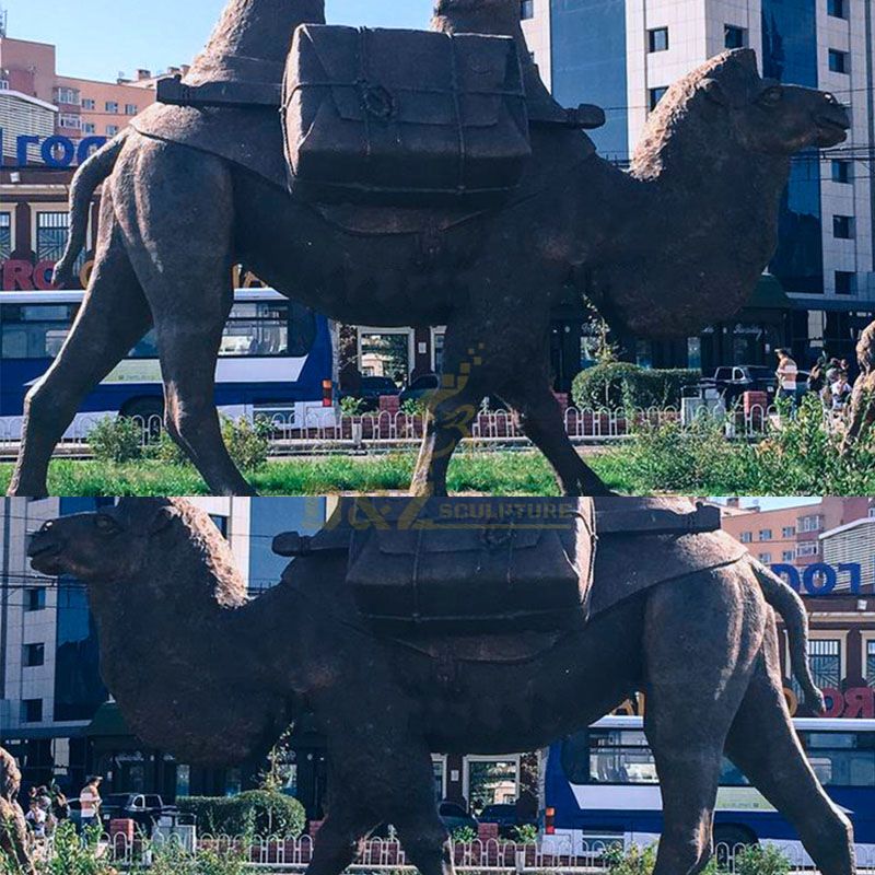 Customize Bronze Camel Sculpture For Garden Decor