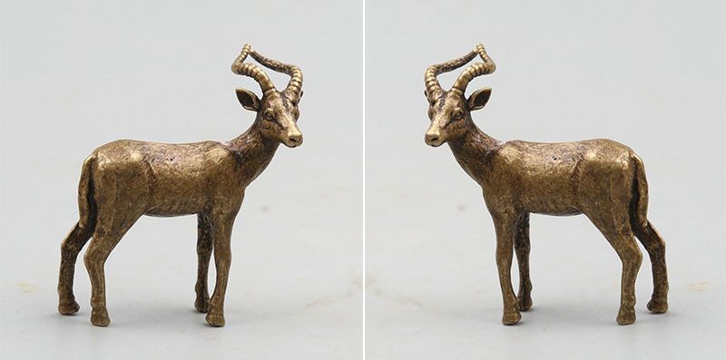 Life size bronze antelope sculpture bighorn sheep statue for garden