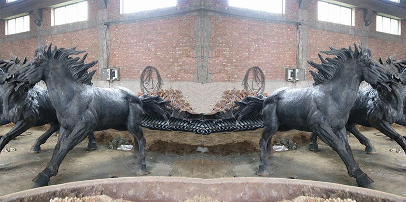 horse sculptures