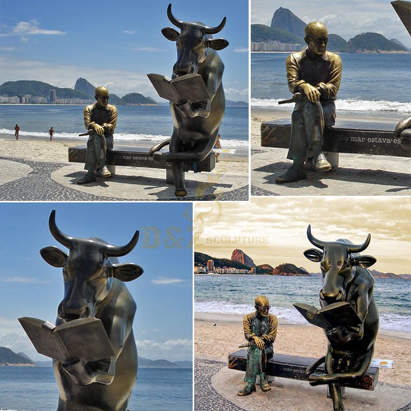 bronze bull sculpture