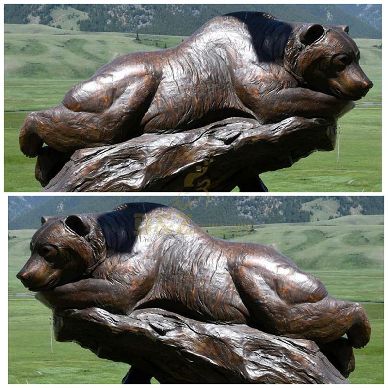 Customized Design Decorative Bronze Bear Sculpture