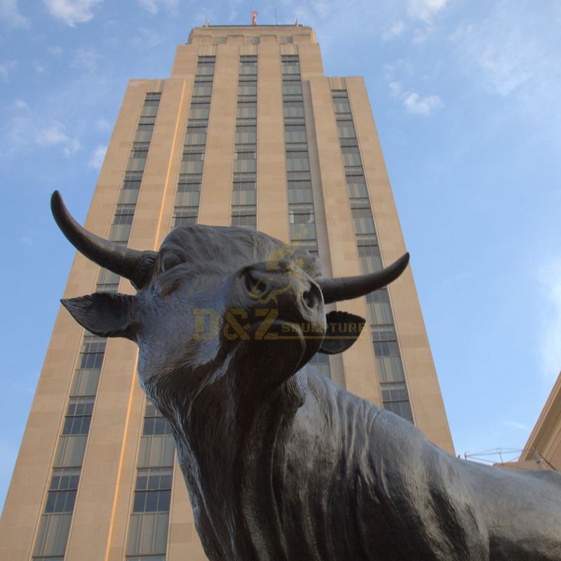 bronze bull sculpture