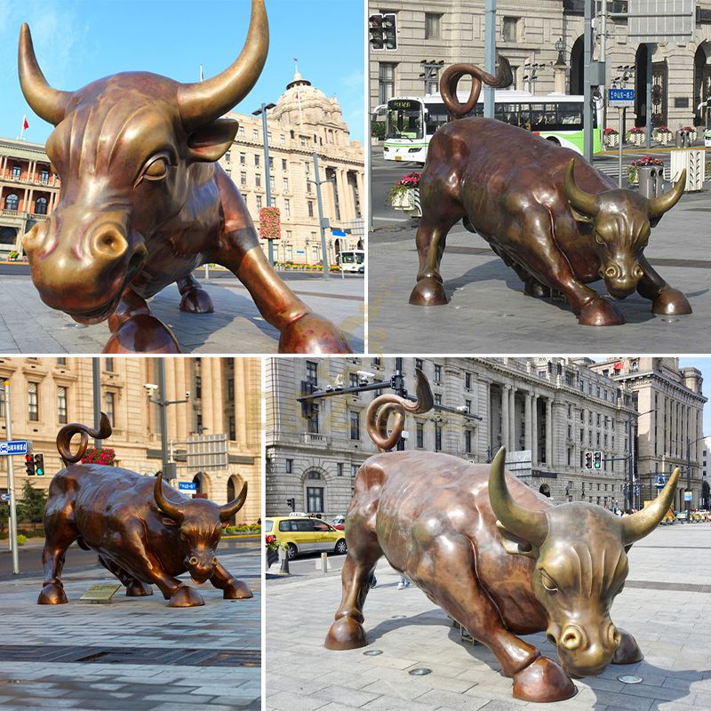 bronze Bull Sculpture