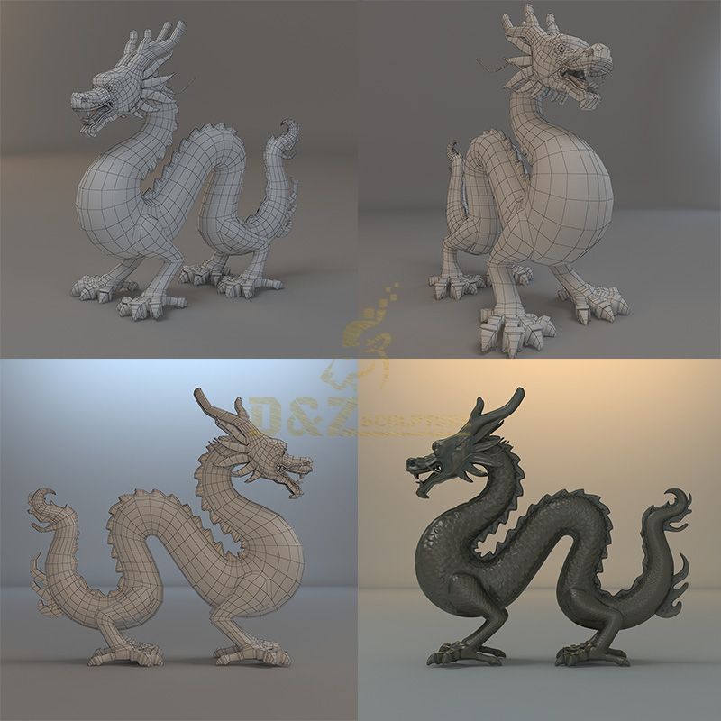 chinese dragon sculpture