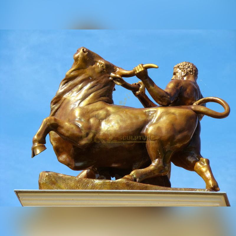 bronze bull statue