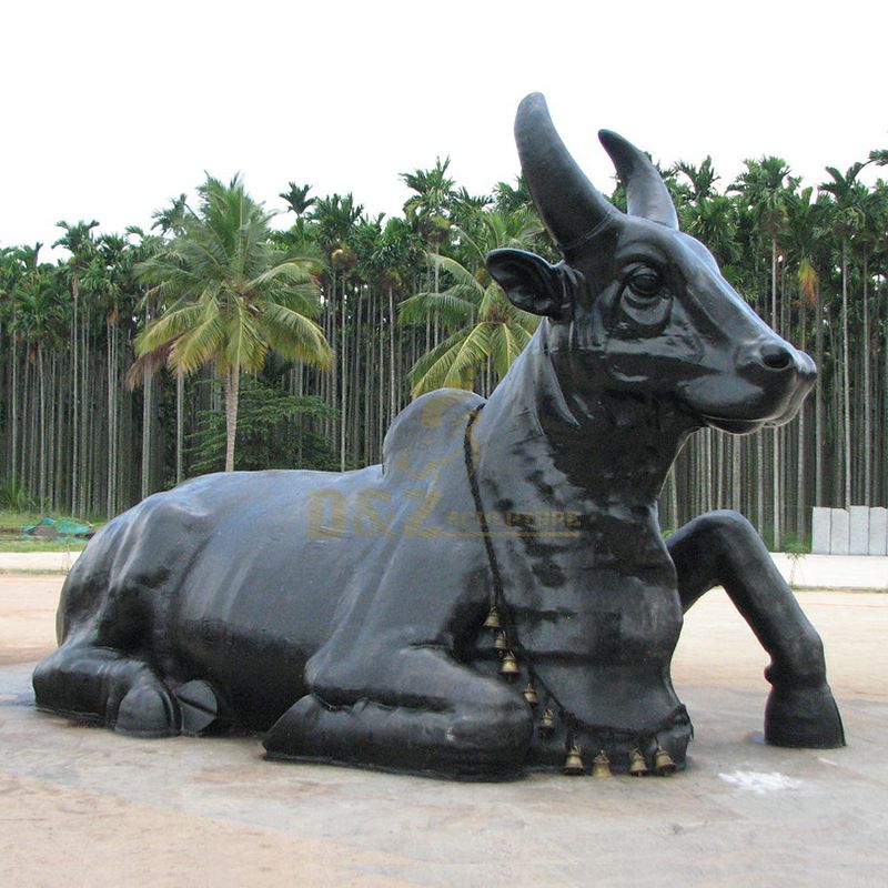  bronze cow animal sculpture
