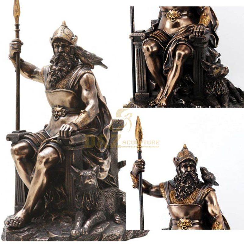 Life size norse god Odin statue for sale