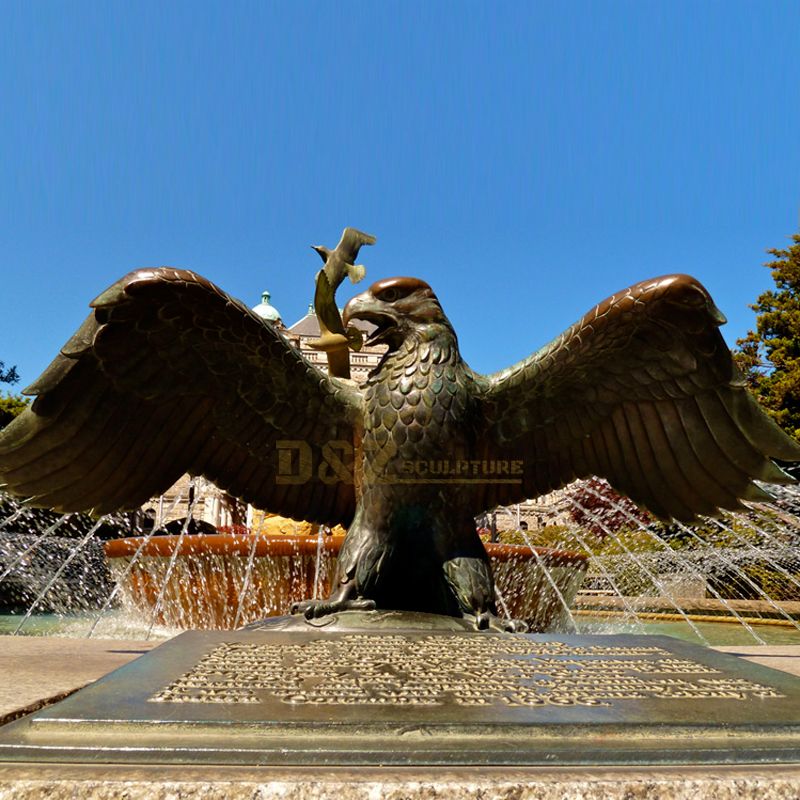 Outdoor eagle statue