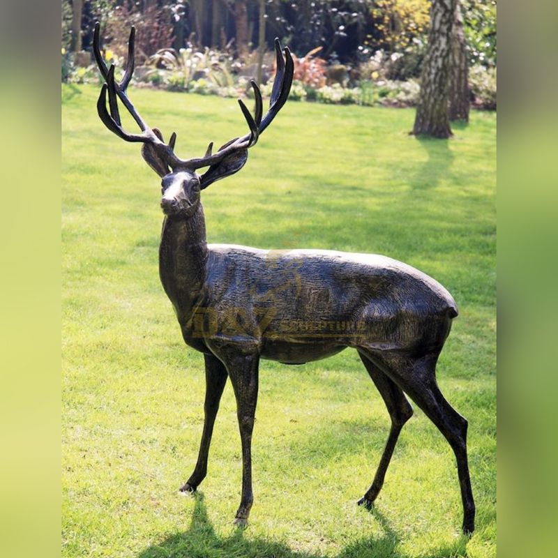 metal deer garden sculptures