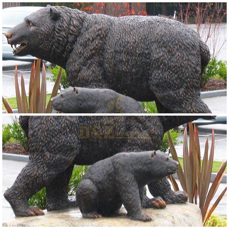 Life Size Bronze Bear Statues For Sale