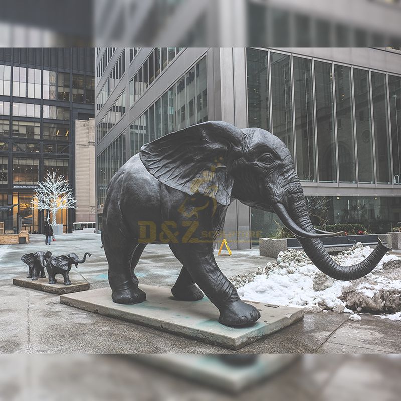 brass elephant sculpture