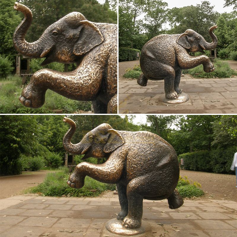 bronze animal elephant sculpture
