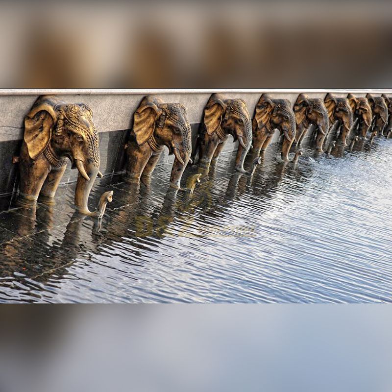 elephant fountain statues