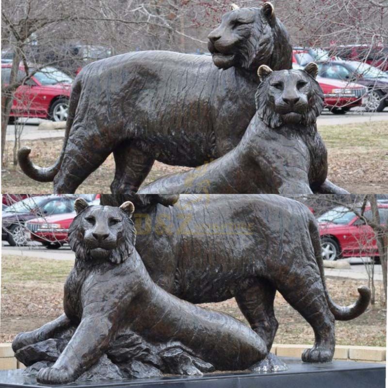 Life Size Bronze Lion Sculpture