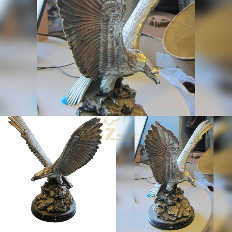 Garden Outdoor Cast Bronze Eagle Sculpture