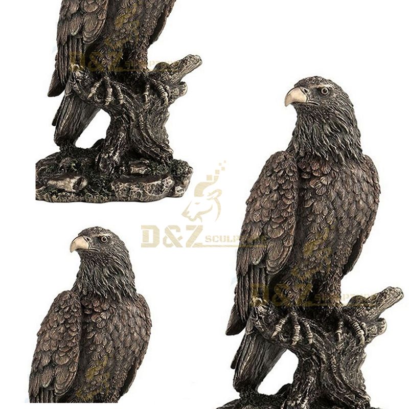 High quality vivid bronze eagle sculpture statue for sale