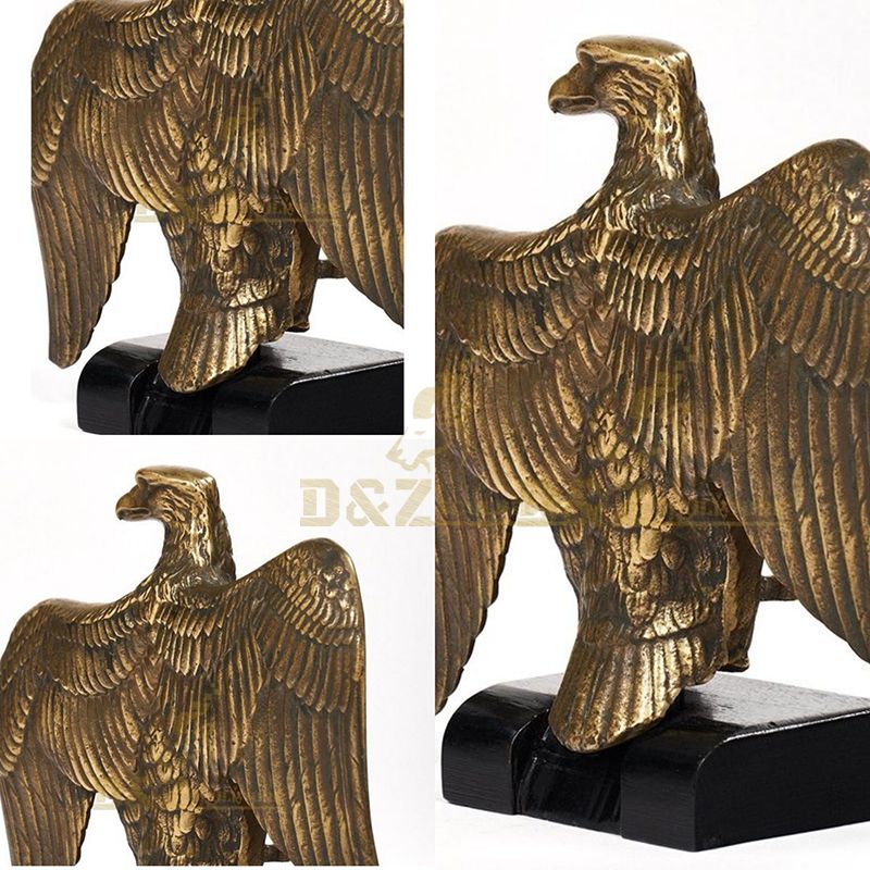 brass hawk statue