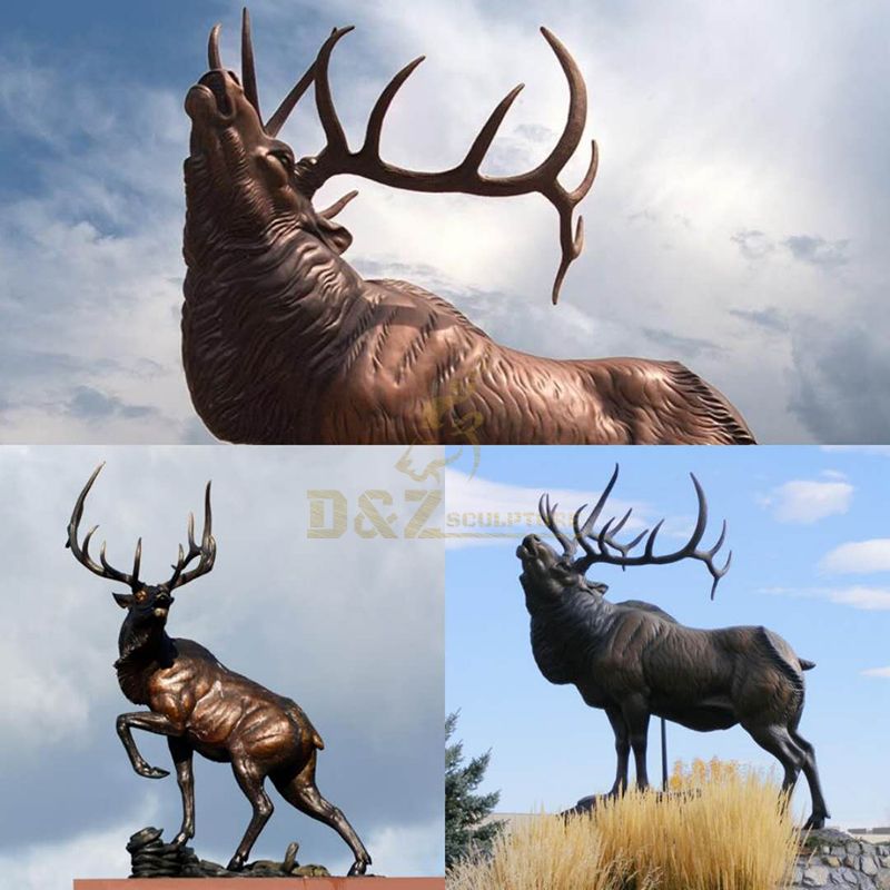 bronze elk sculpture