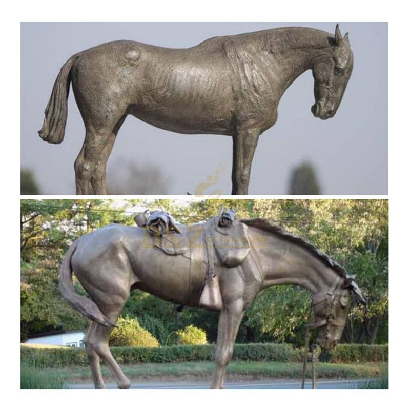 bronze standing horse