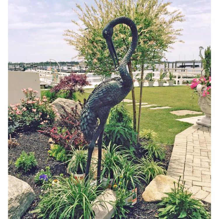 tall flamingo statue
