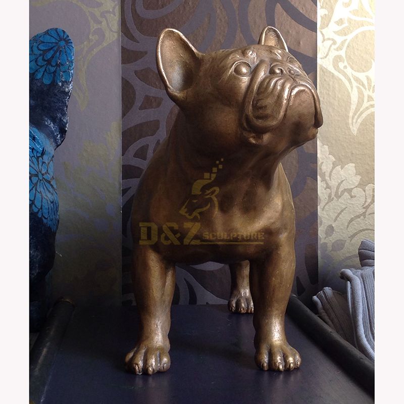 French bulldog garden statue