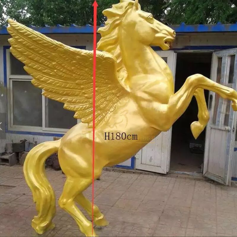 horse with wings statue