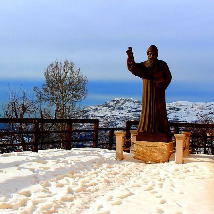 statue of st charbel