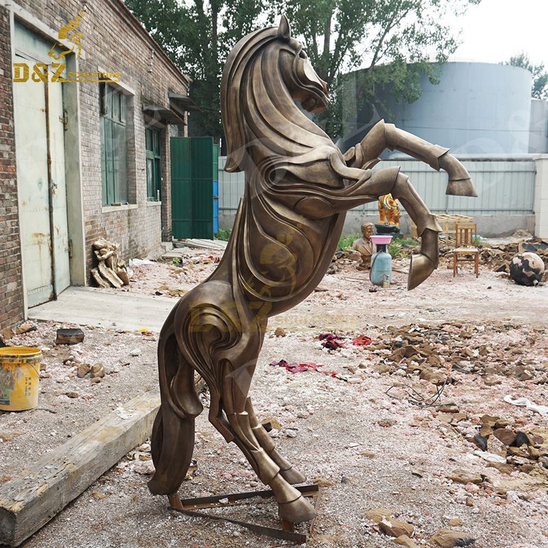 Abstract standing horse sculpture for sale